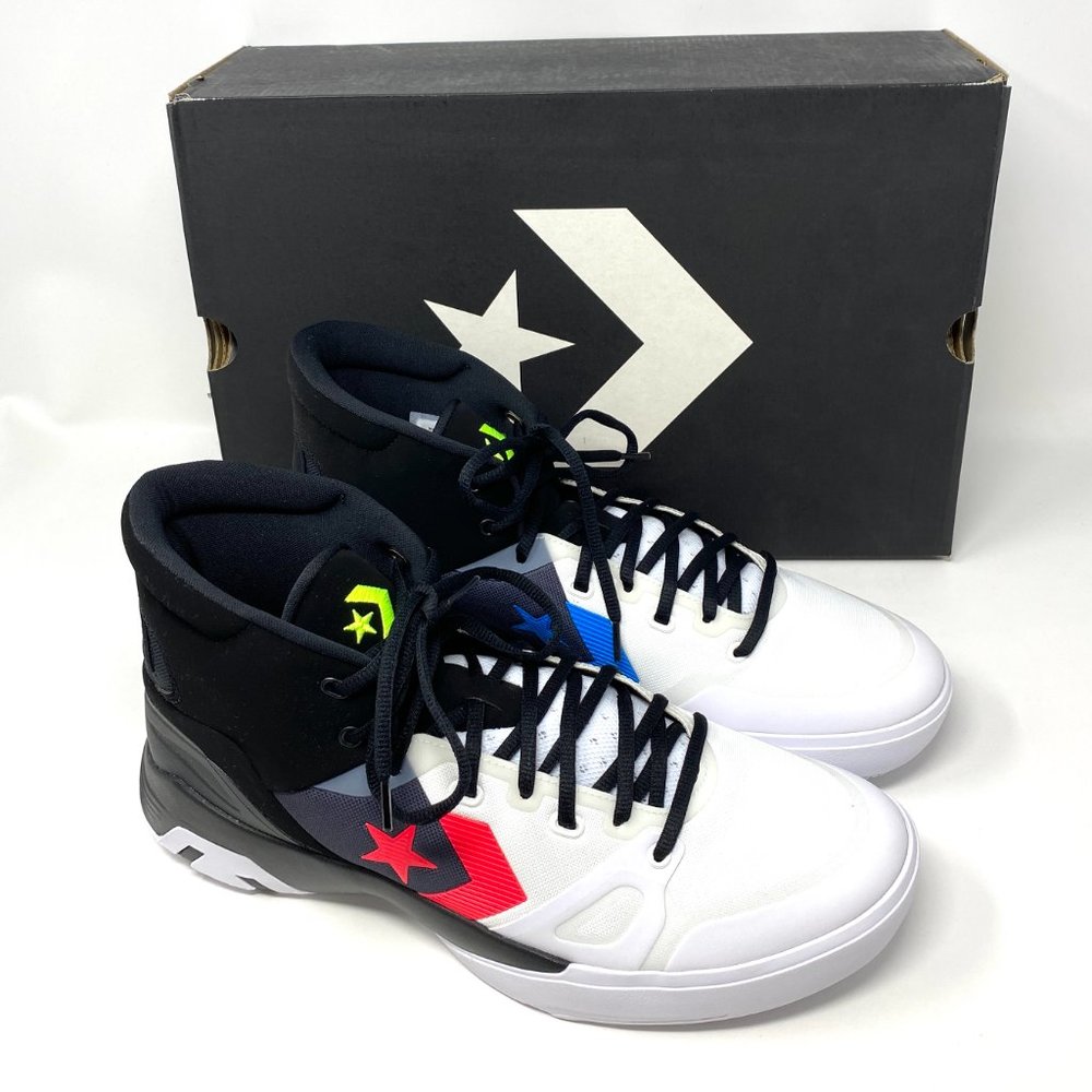 Converse G4 Eva Hi Top Sneakers Men's Lace Basketball White Black Canvas 166804C - Picture 6 of 9
